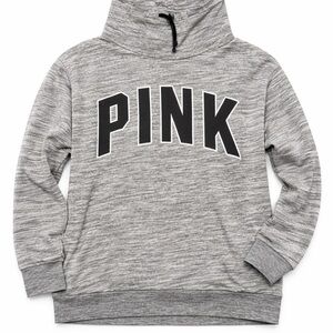 Pink funnel neck sweatshirt
